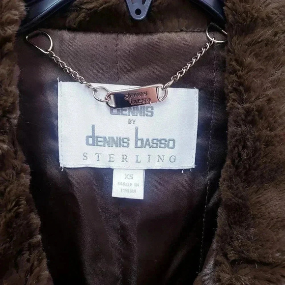 Dennis by Dennis Basco Sterling Brown Faux Fur Jacket - Picture 3 of 7